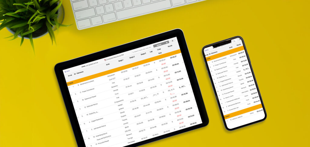 laptop screen mockup psd on a white table